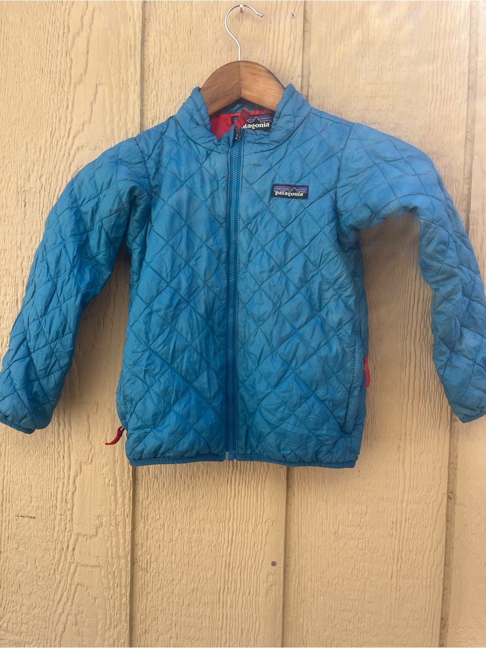 Patagonia Kids Blue Quilted Puffer Jacket 5T